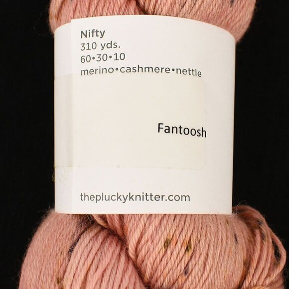 Plucky Knitter Nifty Yarn Merino Cashmere Nettle Colorway Fantoosh - Picture 3 of 3